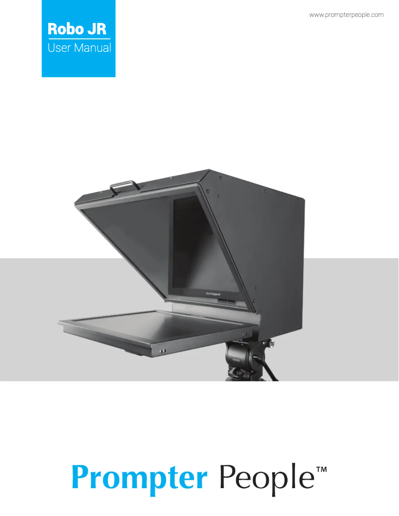 Page n°1 - Manuel utilisateur Prompter People Robo JR