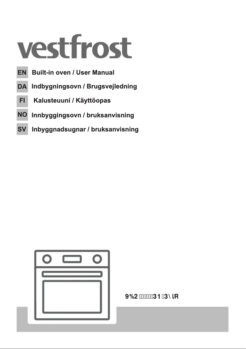 Page 1 de la notice Manuel utilisateur Vestfrost VBO 1460 PN PYRO