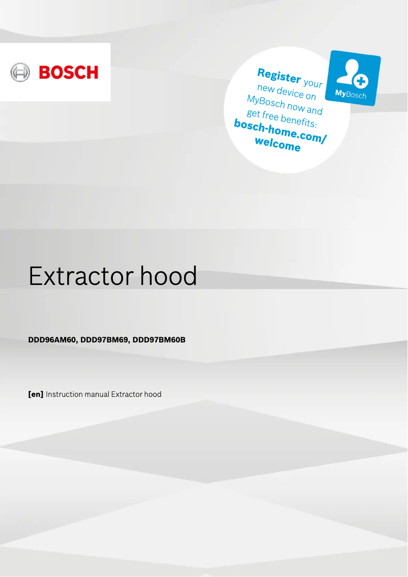 Page 1 de la notice Manuel utilisateur Bosch DSZ9ID0P0