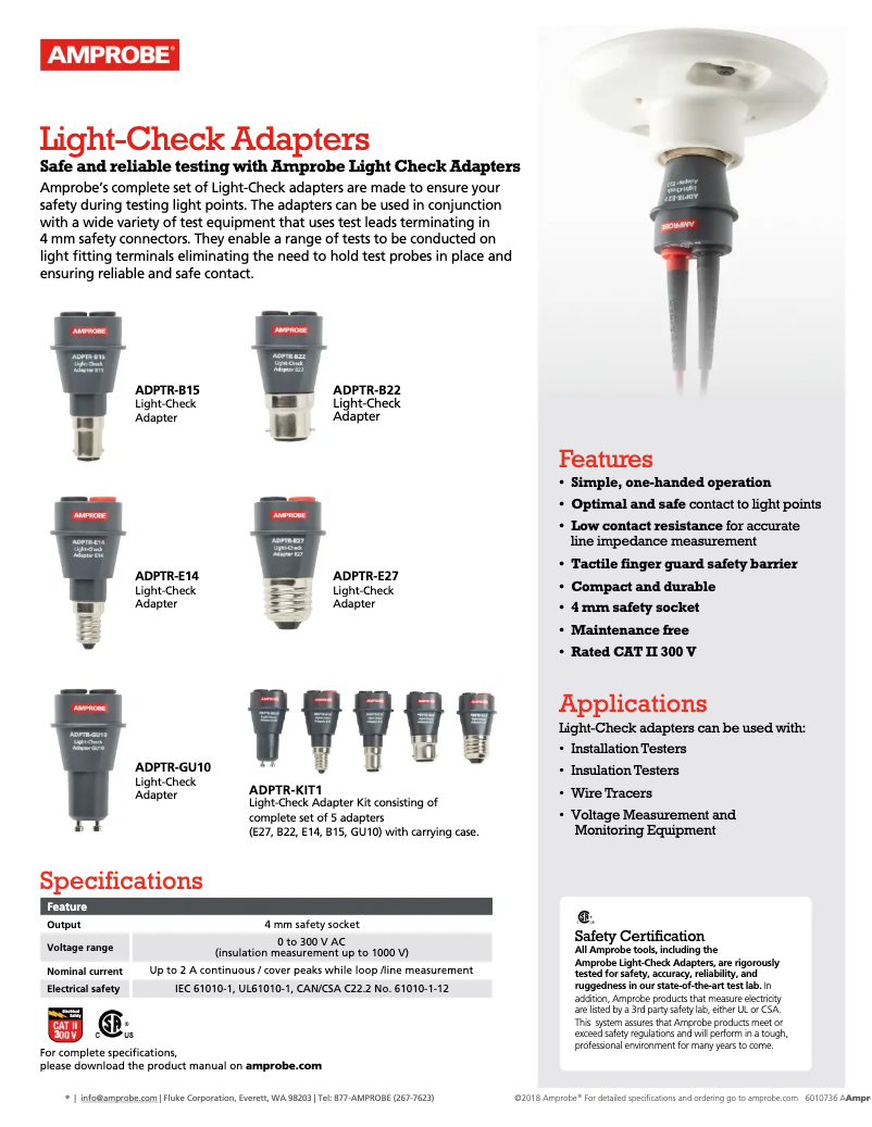 Página 1 del manual Manual de usuario Amprobe E27