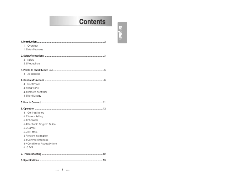 Imagen de la primera página del manual del dispositivo 5000HD