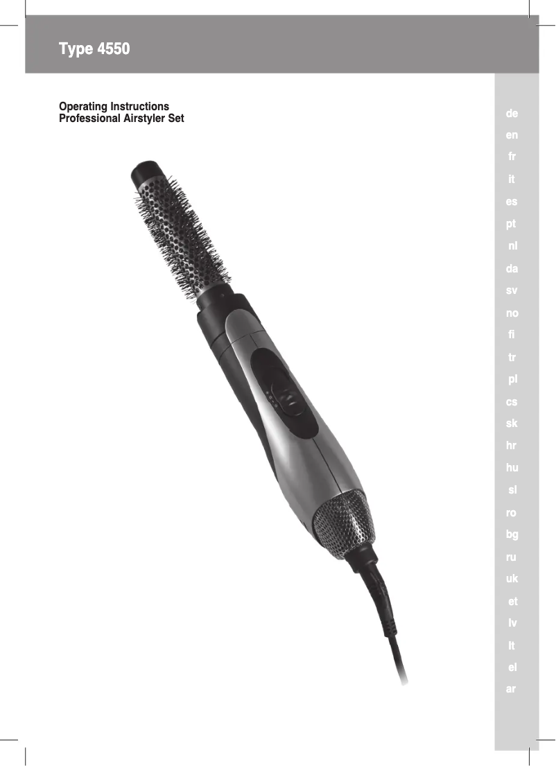 Image de la première page du manuel de l'appareil Hot Styler