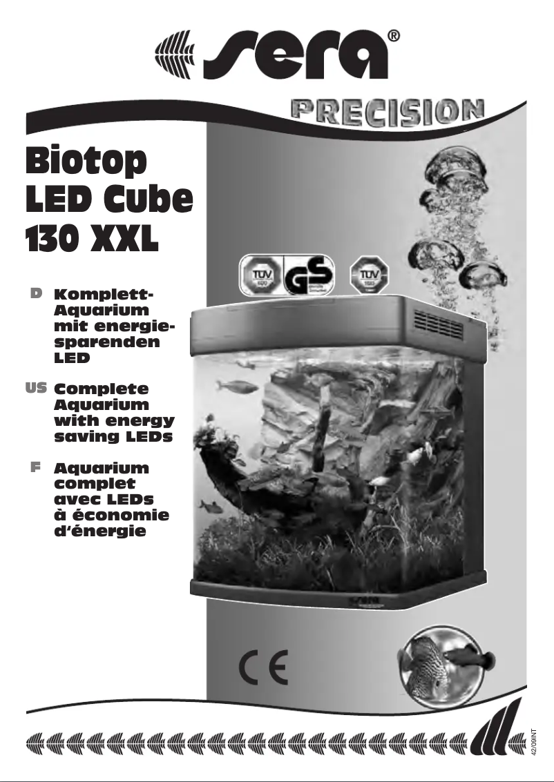 Página 1 del manual Manual de usuario sera Biotop LED Cube 130 XXL