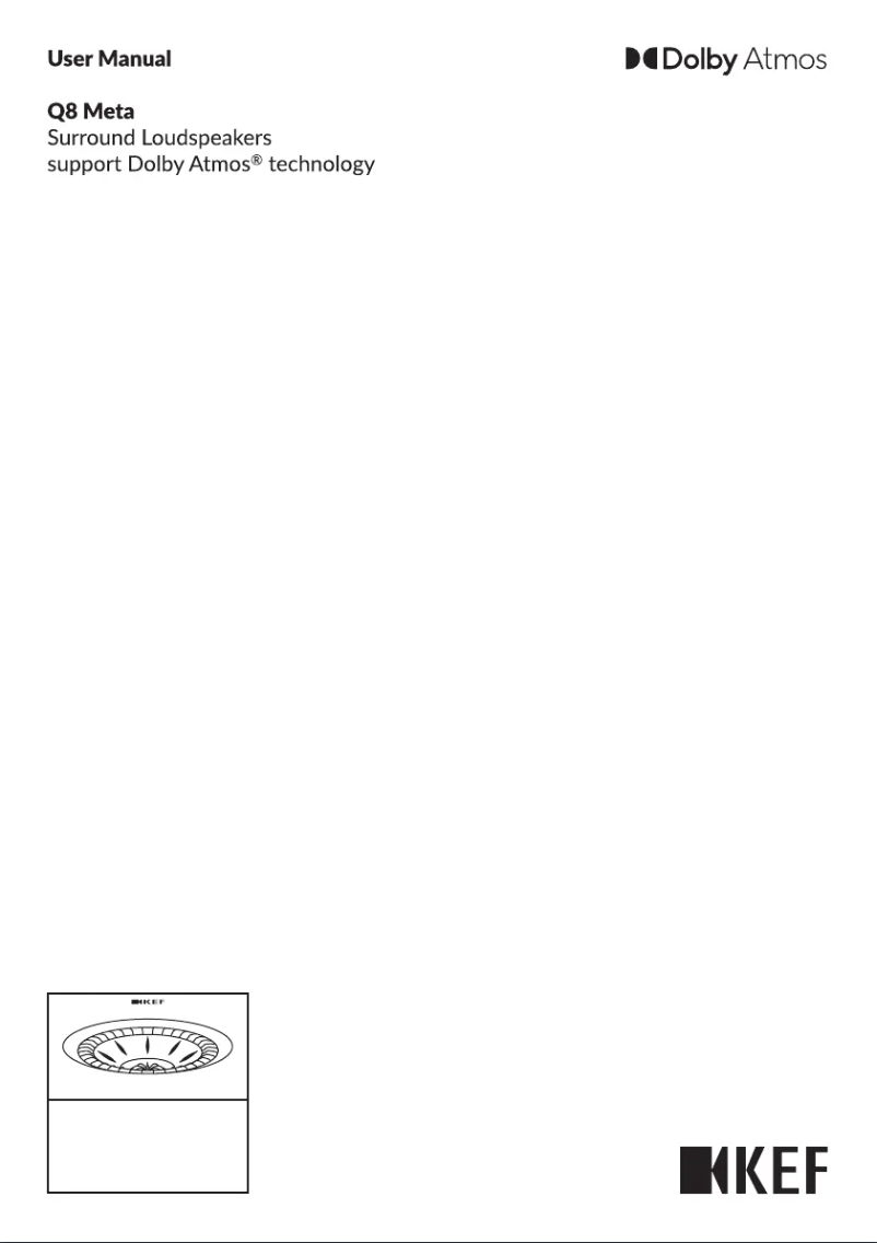 Page n°1 - Manuel utilisateur KEF Q8 Meta