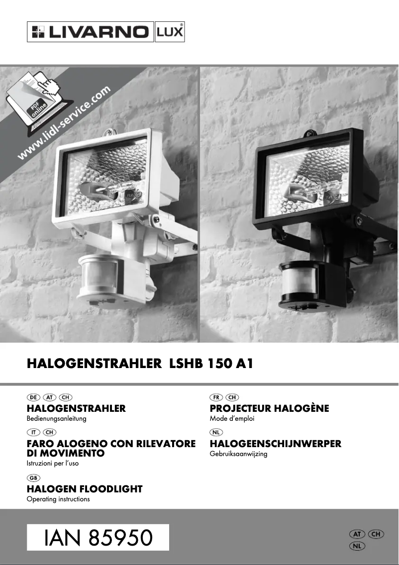 Página 1 del manual Manual de usuario Livarno Lux IAN 85950