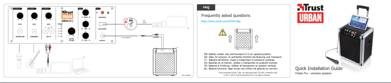 Page n°1 - Manuel utilisateur Trust Fiësta Pro