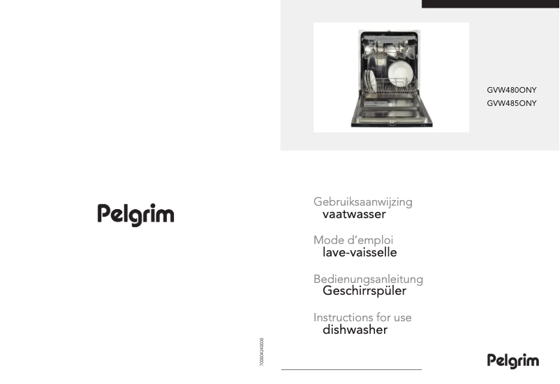 Image de la première page du manuel de l'appareil GVW480ONY