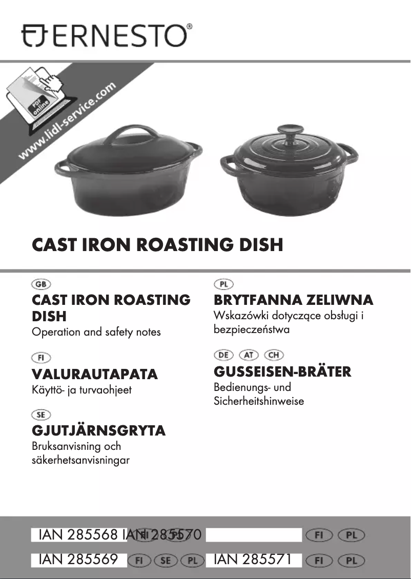 Página 1 del manual Manual de usuario Ernesto IAN 285571