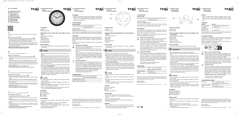 Page 1 de la notice Manuel utilisateur TFA Outdoor 60.3066.53