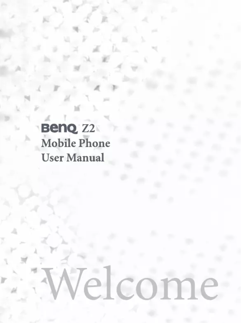 Page 1 de la notice Manuel utilisateur BenQ Z2