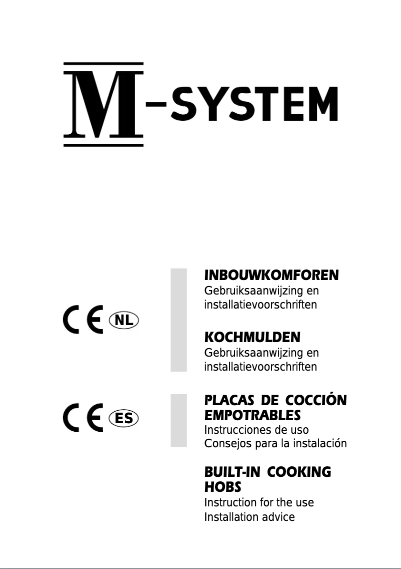 Page 1 de la notice Manuel utilisateur M-System MGK 601
