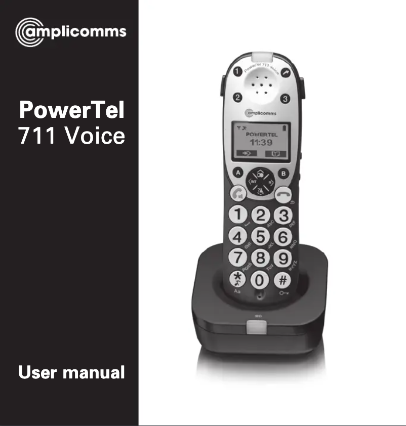 Imagen de la primera página del manual del dispositivo PowerTel 711 Voice