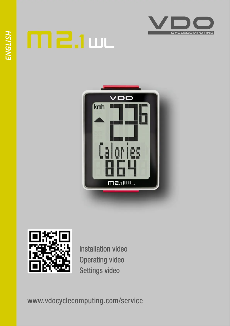 Image de la première page du manuel de l'appareil M2.1 WL