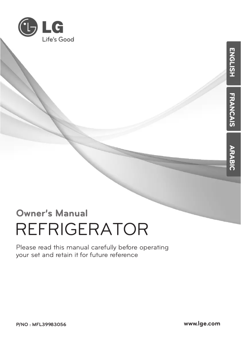 Page n°1 - Manuel utilisateur LG GN-B492YPC