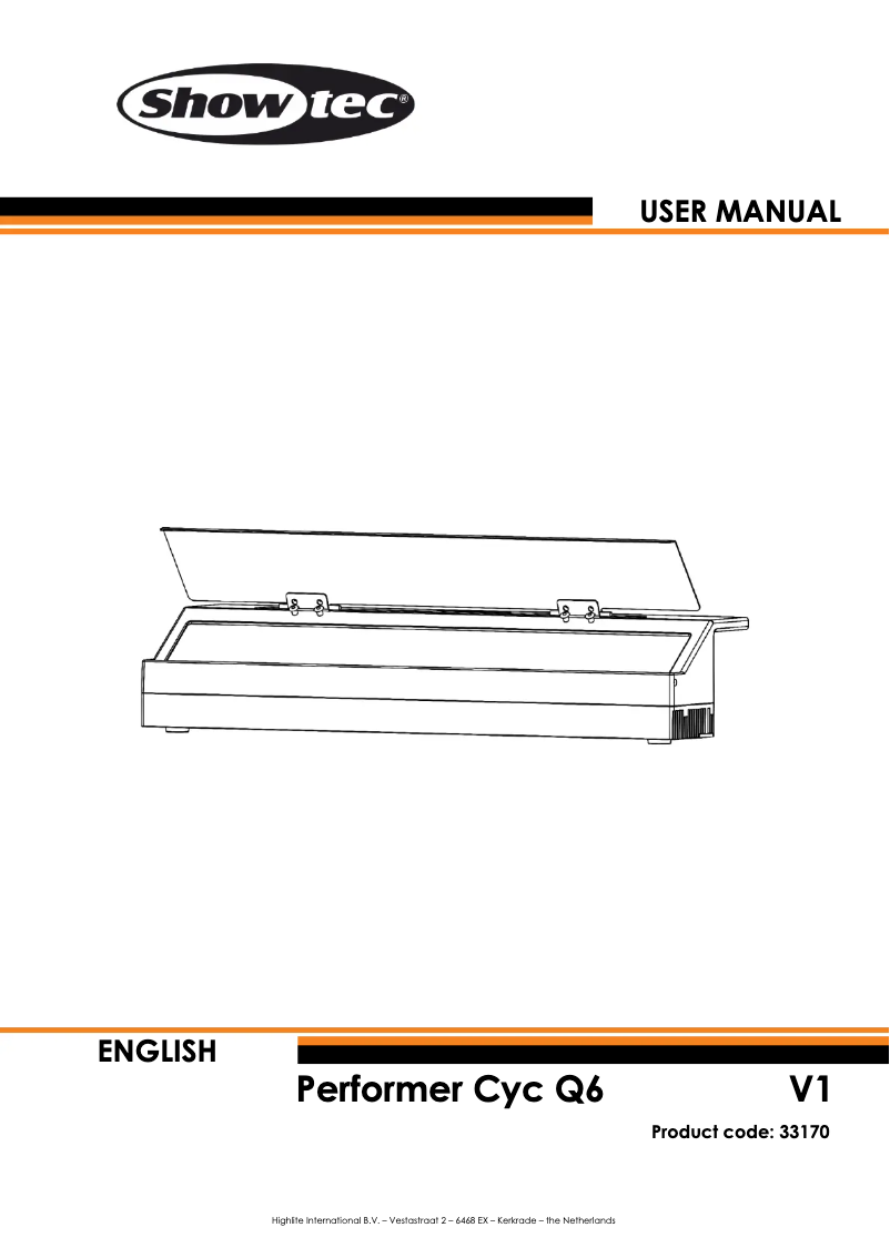 Page n°1 - Manuel utilisateur Showtec Performer Cyc Q6