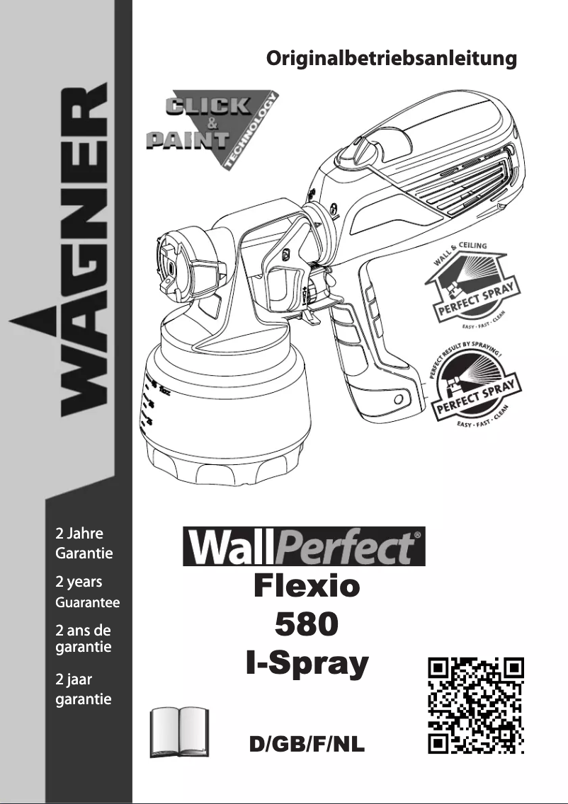 Page 1 de la notice Manuel utilisateur Wagner Flexio 580