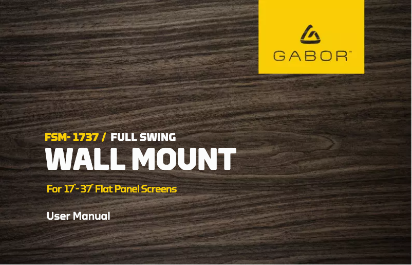 Page 1 de la notice Manuel utilisateur Gabor FSM-1737