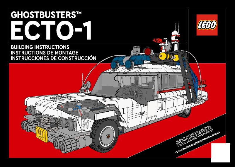 Page 1 de la notice Manuel utilisateur Lego Ghostbusters ECTO-1 10274