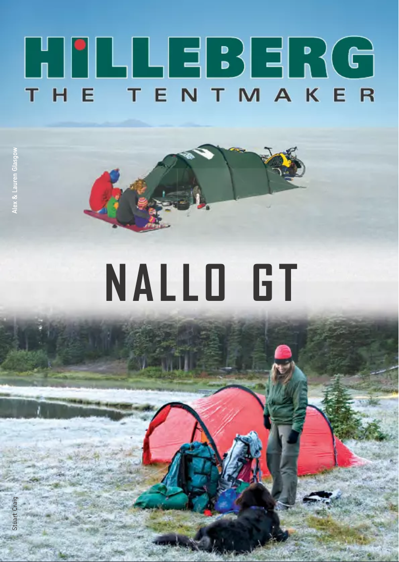 Page 1 de la notice Manuel utilisateur Hilleberg Nallo GT