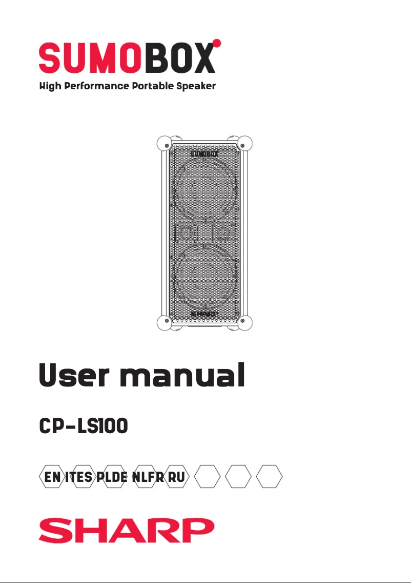 Page 1 de la notice Manuel utilisateur Sharp SumoBox CP-LS100