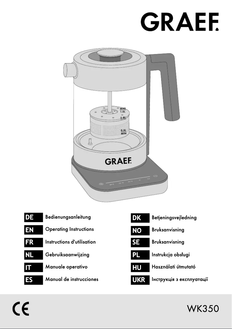 Page n°1 - Manuel utilisateur Graef WK350