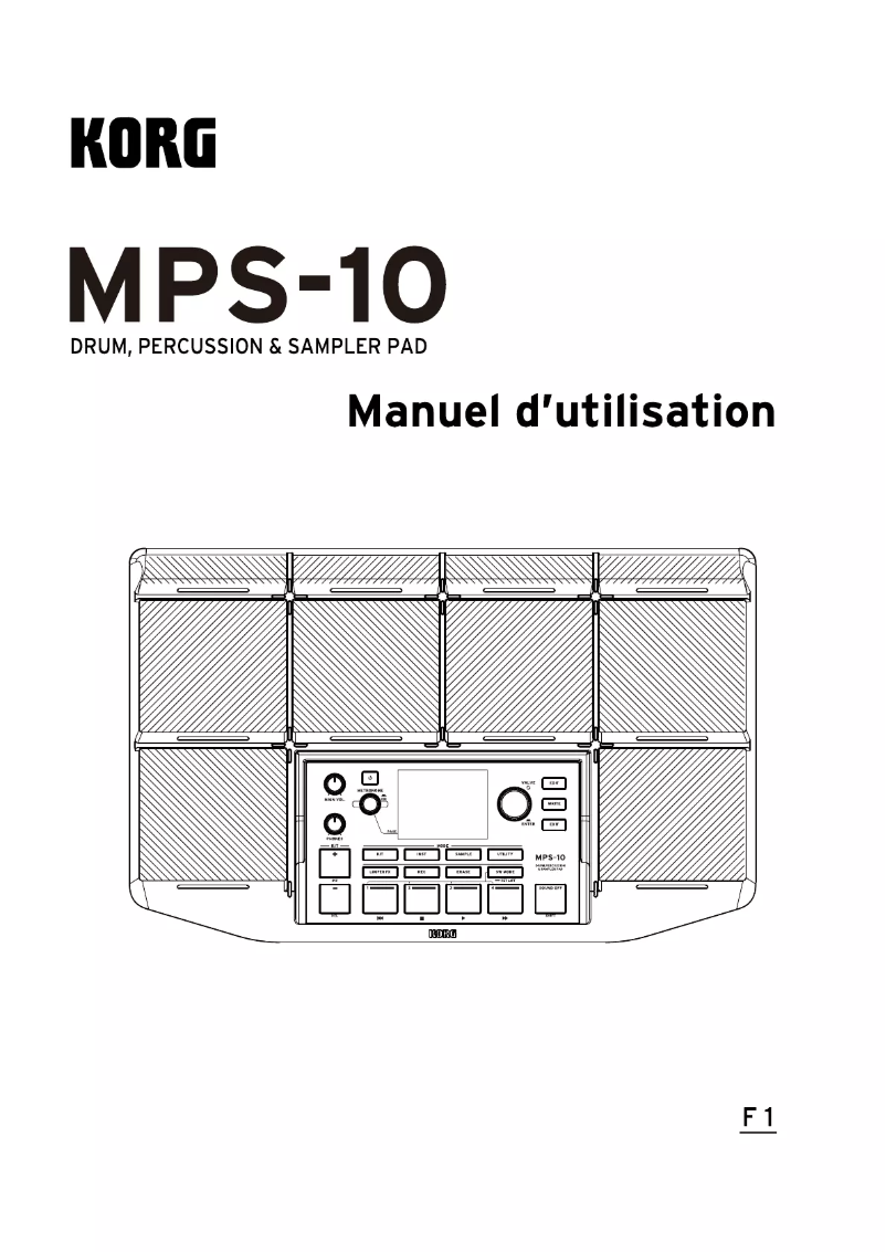 Page n°1 - Manuel utilisateur Korg MPS-10