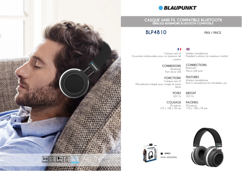 Image de la première page du manuel de l'appareil BLP4810