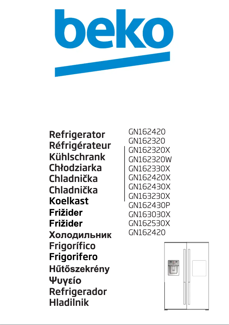 Image de la première page du manuel de l'appareil GN162330X