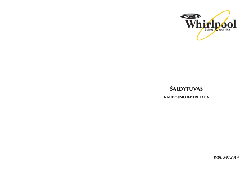 Page n°1 - Manuel utilisateur Whirlpool WBE 3414 W