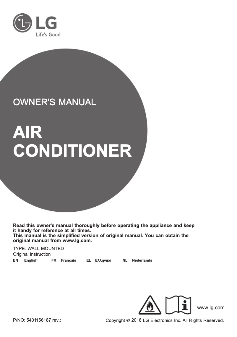 Page 1 de la notice Manuel utilisateur LG PC24SQ