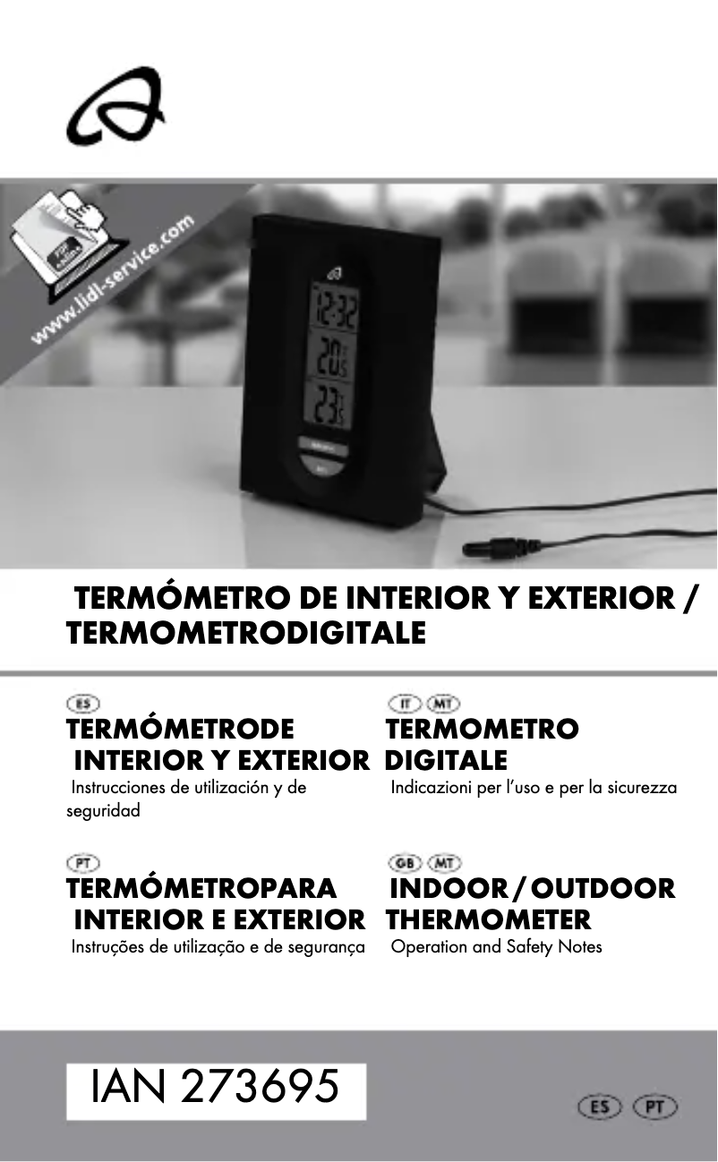 Page 1 de la notice Manuel utilisateur Auriol IAN 111022