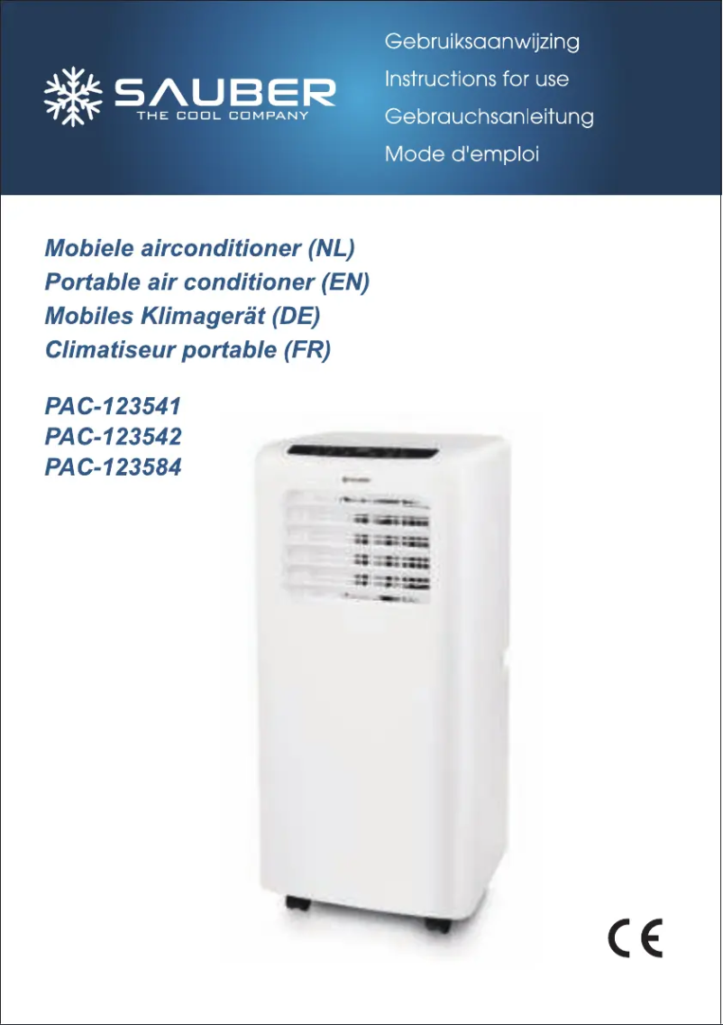 Image de la première page du manuel de l'appareil PAC-123541