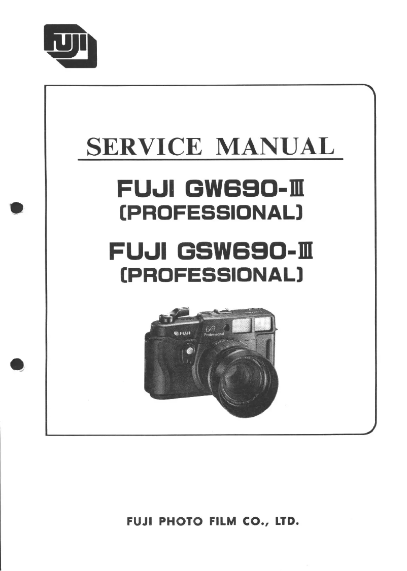 Image de la première page du manuel de l'appareil Professional GSW690III