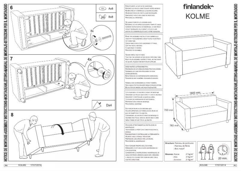 Página 1 del manual Manual de usuario Finlandek KOLME