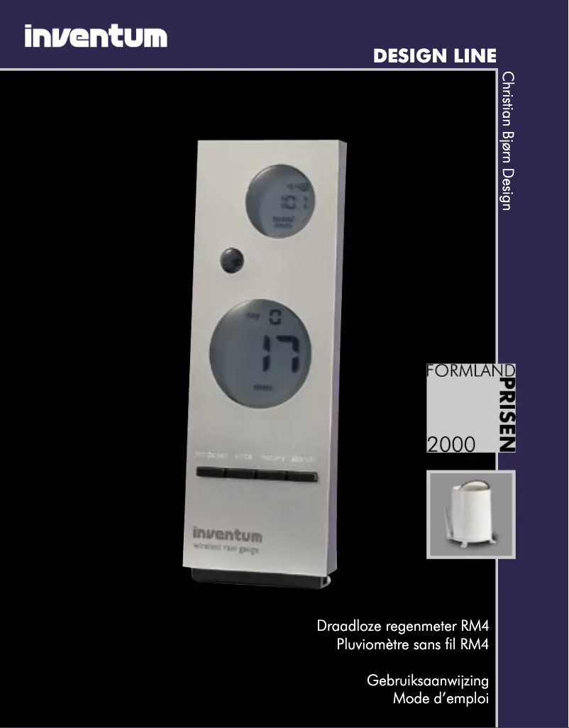 Page 1 de la notice Manuel utilisateur Inventum RM4