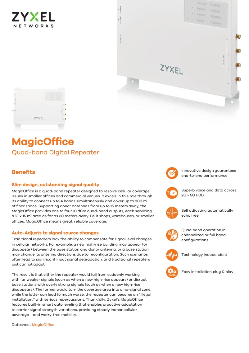 Page 1 de la notice Manuel utilisateur ZyXEL MagicOffice