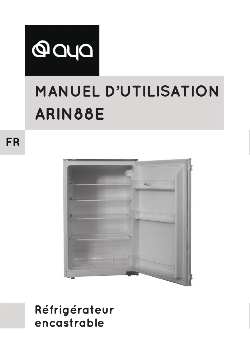 Page n°1 - Manuel utilisateur AYA ARIN88E