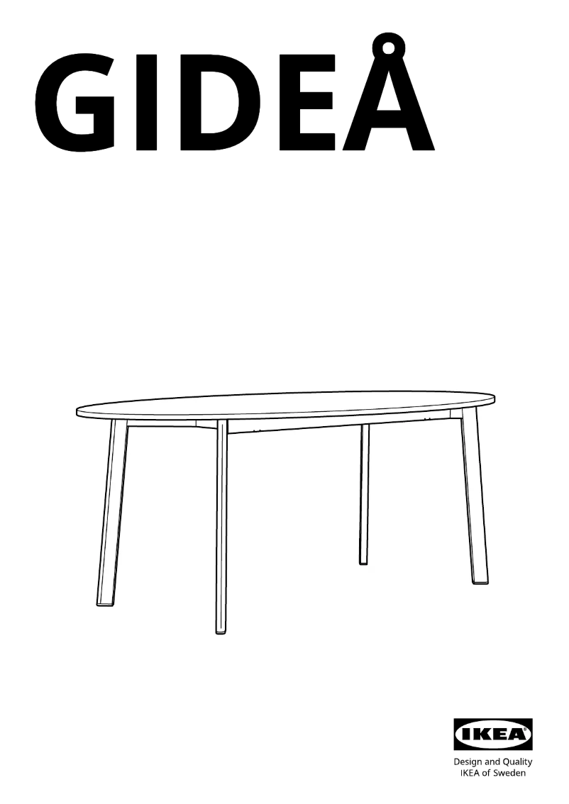 Image de la première page du manuel de l'appareil GIDEÅ 905.159.19