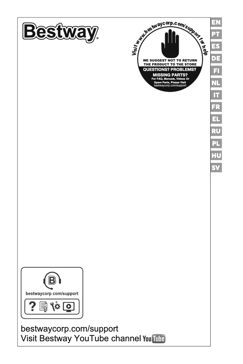 Page 1 de la notice Manuel utilisateur Bestway Power Steel 5616J