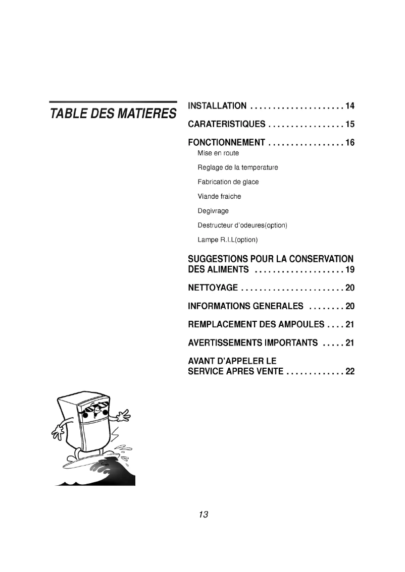 Image de la première page du manuel de l'appareil GR-532T