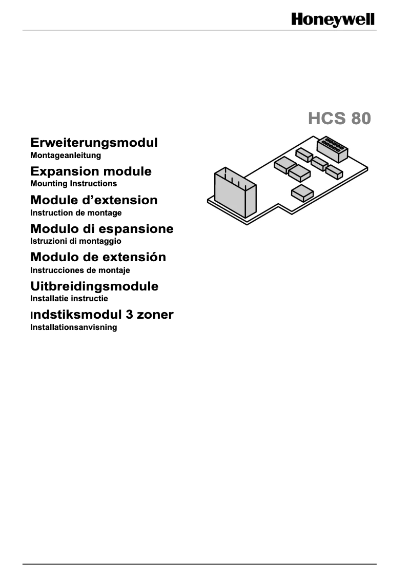 Image de la première page du manuel de l'appareil HCS80