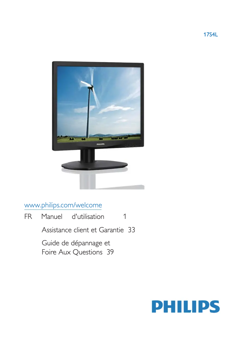 Page n°1 - Manuel utilisateur Philips 17S4L