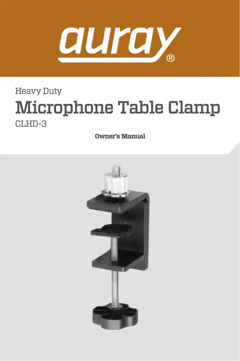 Image de la première page du manuel de l'appareil CLHD-3