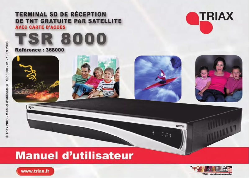 Image de la première page du manuel de l'appareil TSR 8000