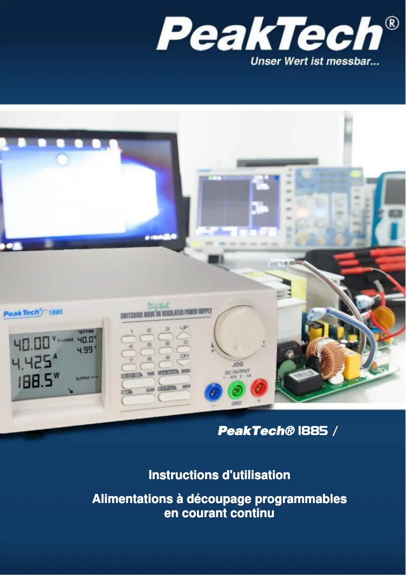 Página 1 del manual Manual de usuario PeakTech 1890