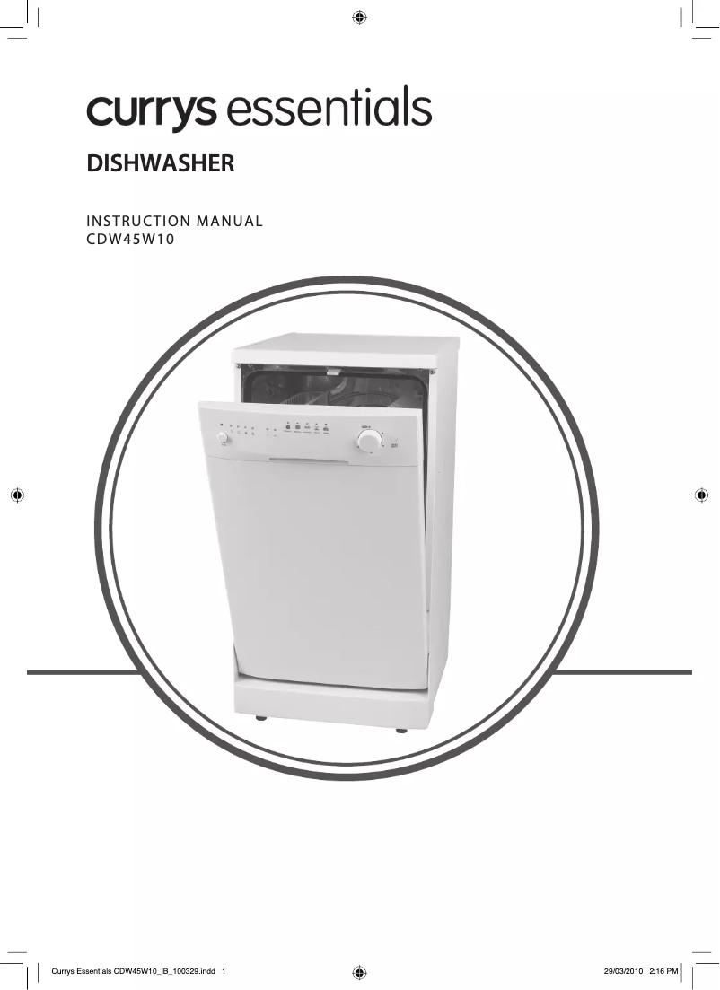 Page 1 de la notice Manuel utilisateur Currys CDW45W10
