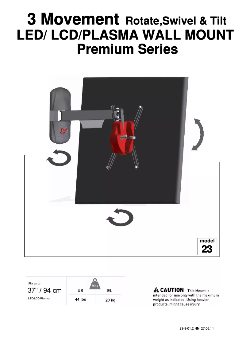 Page 1 de la notice Manuel utilisateur Barkan 23B