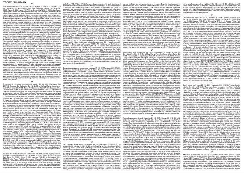 Page 1 de la notice Manuel utilisateur Yato YT-73703