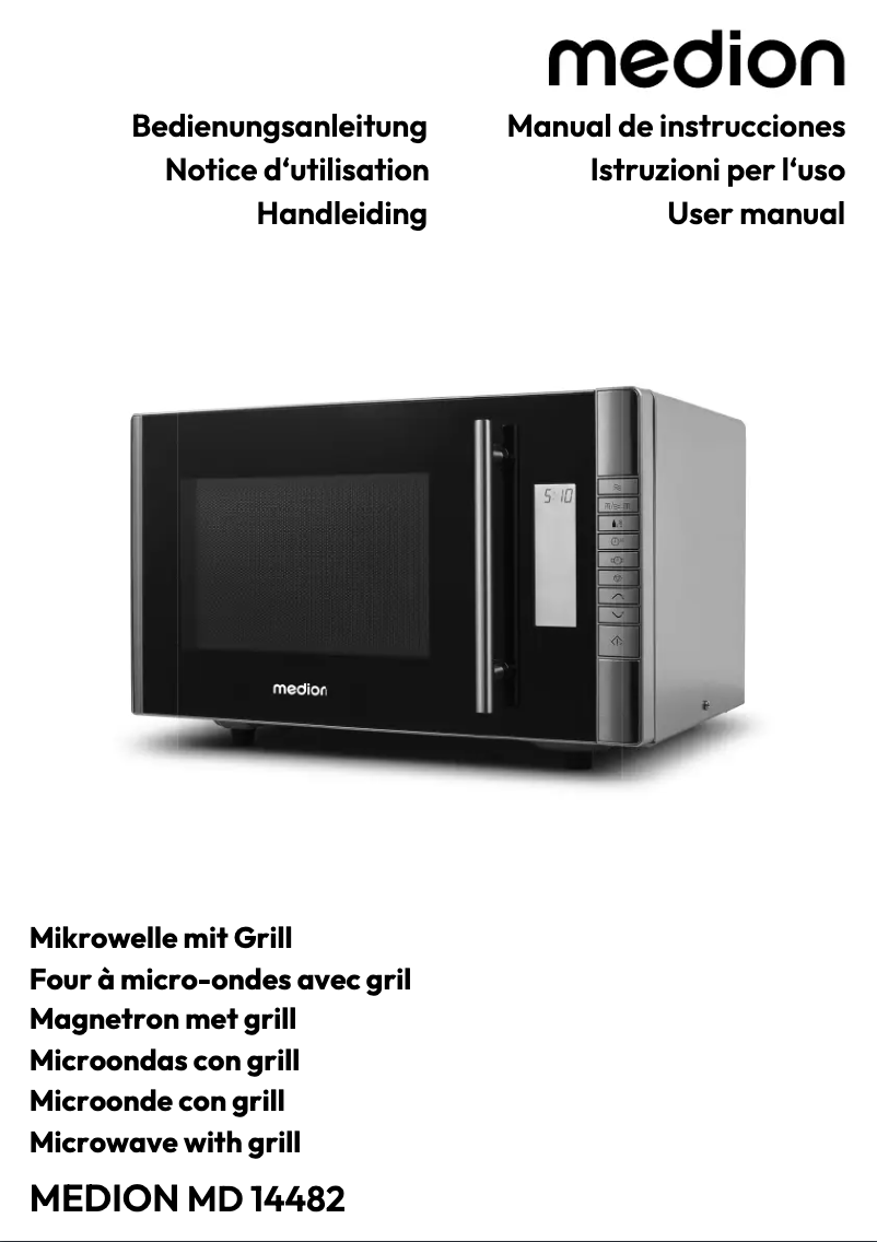 Page 1 de la notice Manuel utilisateur Medion MD 14482