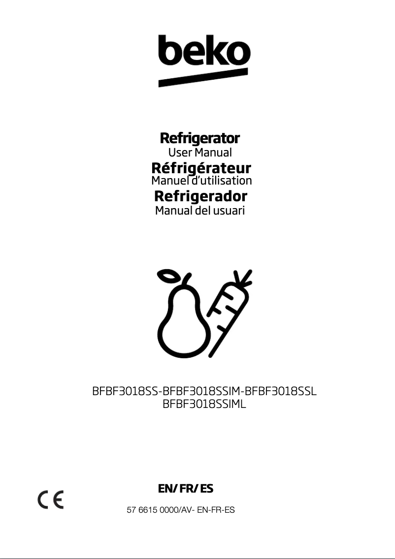 Image de la première page du manuel de l'appareil BFBF3018SSL